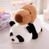 Muñeco De Peluche Transformable Panda Capybara Doble Cara Regalo Para Niños Almohada Suave 2-en-1 Juguete De Película Y TV - details 1