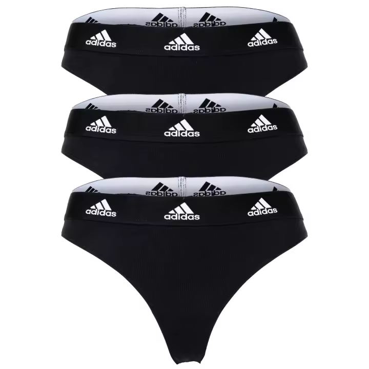 Tadidas angas mujer, pack de 3 - Tanga 3PK, Ropa interior, Algodón elástico, Logo, uni - 1