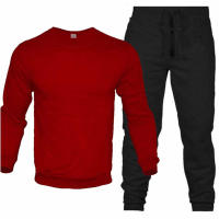 Conjunto Deportivo Para Hombre Con Cuello En O 2 Piezas Sudadera Con Capucha Y Pantalones Con Cierre Elástico Traje De Correr Casual De Poliéster Para Otoño E Invierno - details 8