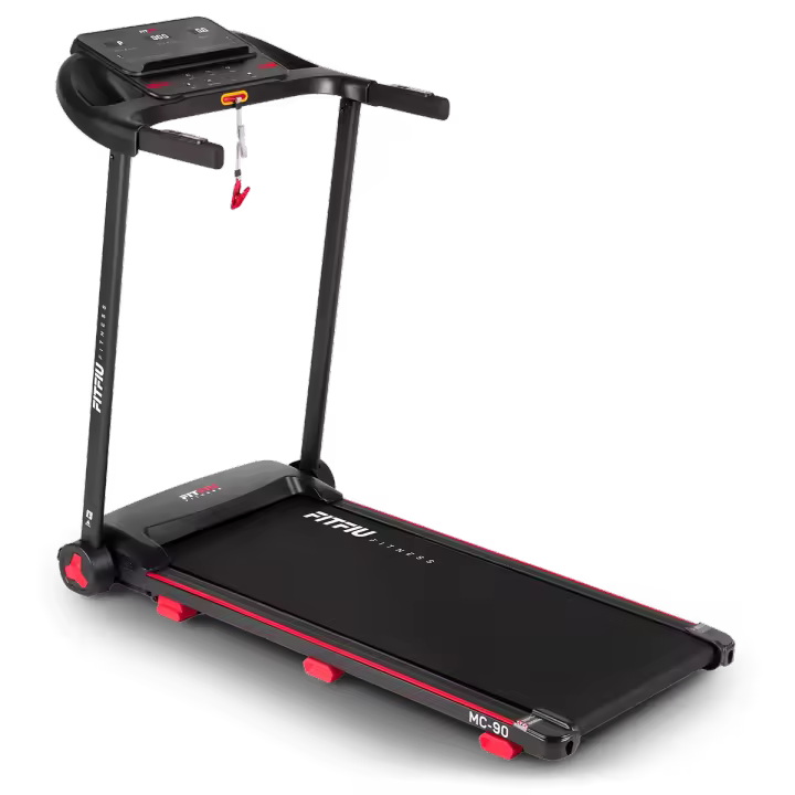 FITFIU Fitness MC-90 - Cinta de correr Plegable, con Inclinación, Pantalla LCD Multifunción, Conectividad con App (Zwift, Fitime, Kinomapp), Peso Máx. 100kg, Caminadora para el Hogar/ Oficina - 1