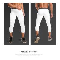 Pantalones Deportivos Con Protección 3/4 Tallas Para Hombres Leggings De Compresión Con Protetor De Rodilla Para Baloncesto Y Correr - details 1