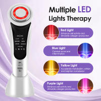 Dispositivo De Belleza Facial 7 En 1 Rejuvenecimiento De Piel Masajeador Facial Y Cuello Firmado Apparatus De Cuidado Facial Con Masaje Vibration - details 12