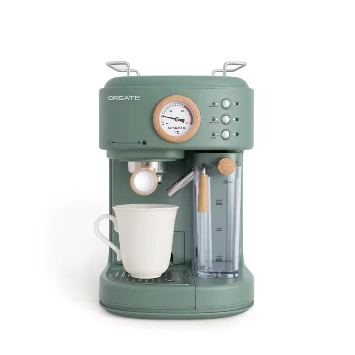 CREATE - Cafetera Express semiautomática 20bar Capacidad 1,5L - THERA RETRO PRO - 1