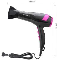 PRITECH Secador de pelo Profesional 2000W con Aire Caliente y Frio 2 Nivel de Fuerzas con Motor Poderosa Pro, Hair Dryer de alta Potencia Para un Secado Rapido Con un Boquilla Difusor Concentradora, Diseño Elegante. Filtro Extraible, longitud de cable 2m - details 1