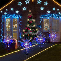 Luz De Jardín Solar LED Impermeable Con 8 Modos De Fuegos Artificiales Para Paisaje Jardín Decoración De Navidad Y Fiesta - details 0
