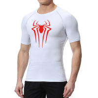 Camiseta De Compresión Con Estampado De Araña Para Hombres Camiseta Guardia Contra Picaduras De Verano Con Manga Corta Secado Rápido Para Gimnasio Y Ejercicio - details 8