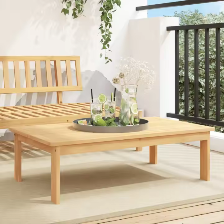 vidaXL Set de sofás de palets o mesas de jardín madera maciza de acacia en modelo Esquina + Mesa/Mesa/sofá central y más | acolchados duraderos para sofás de jardín terraza exterior - 1