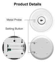 Detector De Fugas De Agua WiFi Tuya Con Alarma Sonora Inteligente 100dB Y Monitoreo En Tiempo Real Por APP Para Protección De Cocina Basamento Y Habitación De Lavandería - details 10
