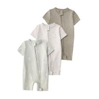 Mono de verano para bebé, de manga corta, con cremallera de doble cabeza, para gatear, para recién nacido, caja de regalo - details 11