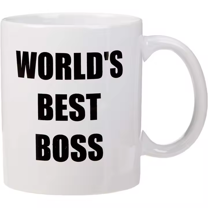 SSRGV Mugs Funny World's Best Boss 11 oz Taza de café, 1 Cuenta (paquete de 1), Blanco - 1