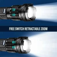Linterna Torcha Recargable Super Potente Con Luz Lateral Para Camping Pesca Caza Escalada Aventura Resistente Al Agua LED ABS Luz De 800 Lumen - details 0