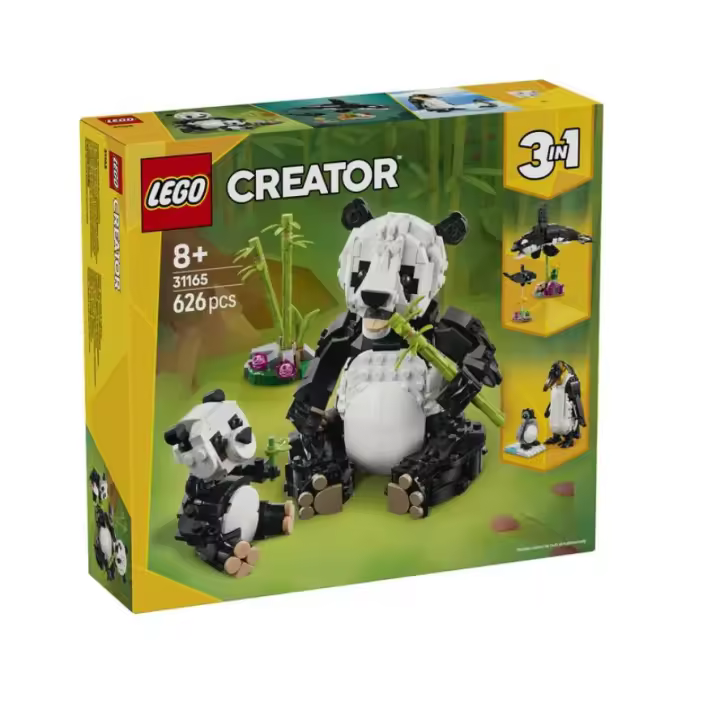 LEGO CREATOR 3 IN 1 FAUNA SALVAJE; FAMILIA DE PANDAS SET 31165 - 1