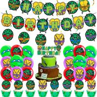 Juego De Utensilios De Fiesta Desechables Temática De Tortuga Ninja Verde Para Niños Cumpleaños Paper Material Sin Químicos Peligrosos - details 5