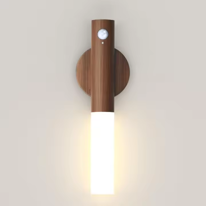 Lámpara De Pared Recargable Con Sensor De Movimiento Luz Nocturna Mágnetica Para Dormitorio Y Escaleras Material ABS LED Moderno - 1