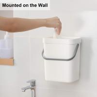 Pequeño Cenicero De Plástico Con Tapa Para Cocina Y Baño Recipiente De Basura Ecológico Montable Sobre El Fregadero Para Desperdicios Alimentarios - details 21