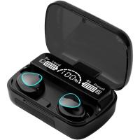 Auriculares inalámbricos, auriculares auriculares con control táctil, auriculares de visualización de potencia LED de reducción de ruido, micrófono incorporado, con caja de carga, para iPhone / Ios / Android - negro - details 5