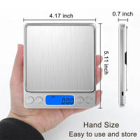 Báscula De Cocina Digital 3000g Precisión 0.1g Mini Con Pantalla LCD Para Cocina Hornear Joyería Material Acero Inoxidable - details 7