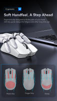Ratón Attack Shark X11 Ligero Con PAW3311 Para Juegos De E-sports Bluetooth Inalámbrico Carga RGB Bajo Y 7 Botones - details 4