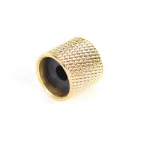 Juego De 4 Piezas De Control De Volumen Y Timbre En Metal Plateado Oro Negro Para Guitarra Eléctrica Y Bajo Dome Knobs - details 3