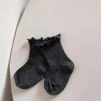 5 Pares De Calcetines Infantiles Coreanos Con Estilo Flare En Algodón Sólidos Para Niñas Calcetines Cortos En Tubo Para Niños - details 9