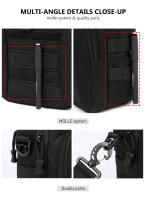 Bolso De Hombro Mensajero Táctico Impermeable Multifuncional Para Hombres Y Mujeres Bolsa De Pecho Para Camping Y Senderismo Con Sistema Molle - details 5