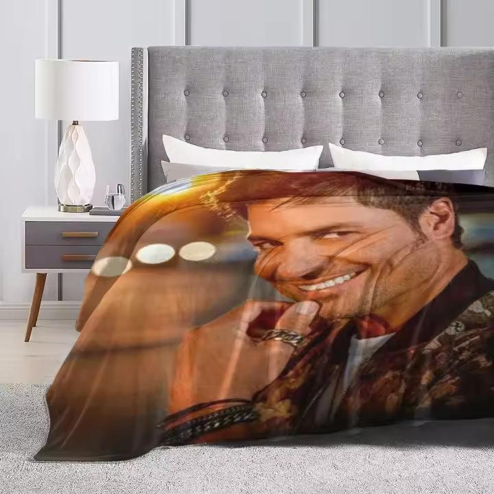 Manta De Viaje Flannel De Chayanne Puerto Rico Canciller Pop Cálido Y Suave Para Sofa Y Cama Diseño De Manta Regalo Para Adultos - 1
