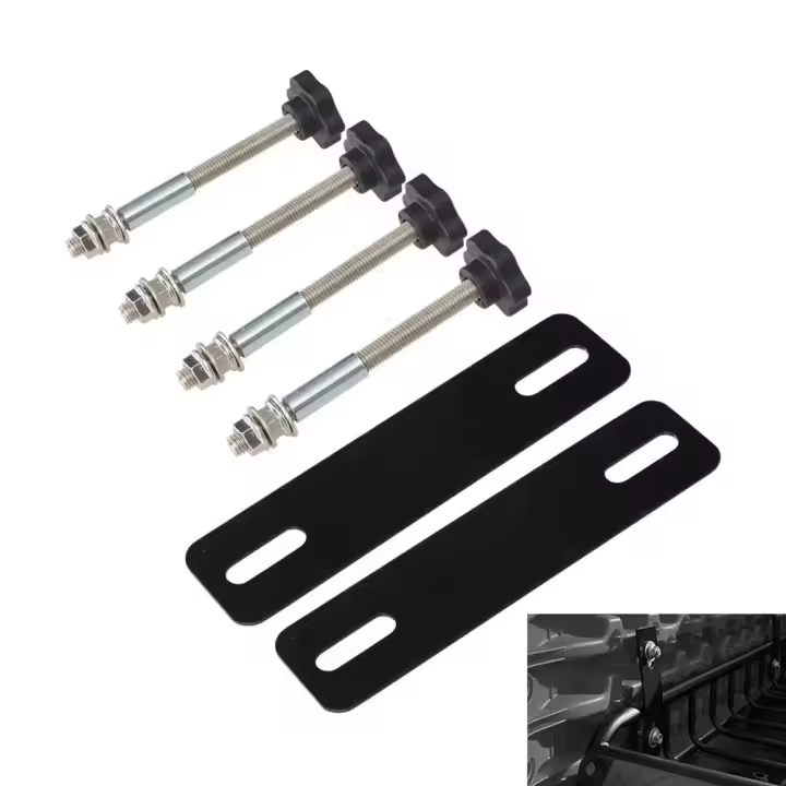 Kit De Placas Base Para Automóvil Universal Adecuado Para Todas Las Placas De Adhesión Con Espaciado De Agujeros De 4.72"-6.69" Incluye 4 Piezas - 1