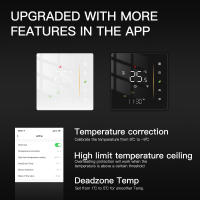 Controlador De Temperatura De Habitación MOES Zigbee Para Calefacción De Suelo Eléctrica/Acueducto Calentador De Gas Precisión ±1°C Compatible Con Tuya Y Alexa Capacidad De Carga 5A/16A - details 3