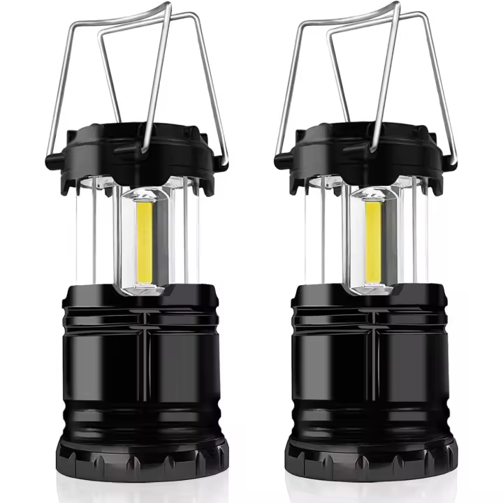 2 x Lámpara LED portátil Para acampar with Katería with Gancho plegable, Luces para Tienda de campaña Lámpara - 1