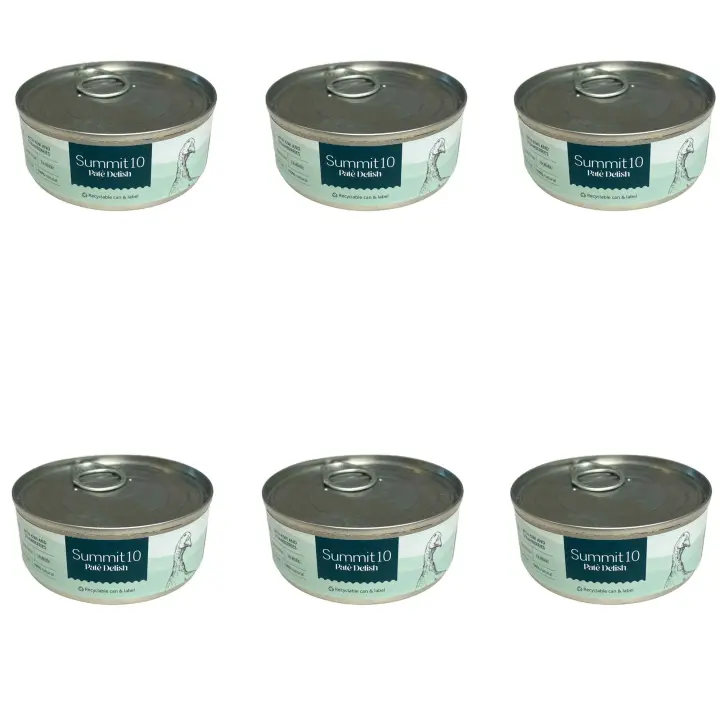 latas de Paté para Gatos de Pato Grain Free Monoproteico con Kiwi y fresas 85 gr 6 unidades - 1