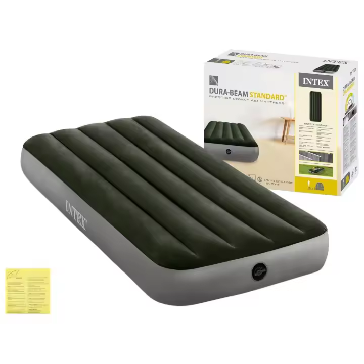 INTEX - Colchón hinchable aire Intex Prestige Downy Cot 1 persona  Dimensiones 191 x 99 x 25 cm - 1