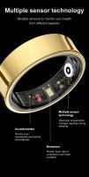Anillo Inteligente R09 Para Hombres Y Mujeres Con Estuche De Carga Monitor De Salud Temperatura De Piel Y Sueño 5ATM Impermeable Para Teléfonos Android Y iOS - details 3