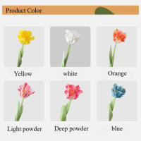 Tulipán Artificial De Pájaro 69CM En Colores Rosa Ligero Blanco Naranja Amarillo Azul Para Decoración De Hogar Hotel Boda Fotografía Props Impresión 3D Hidratante - details 2