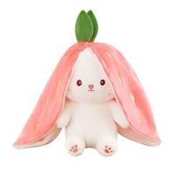Muñeco De Peluche Transformable En Fresa Y Conejo De Zanahoria 25CM Juguete Suave Regalo Ideal Para Niños Y Adultos - details 5