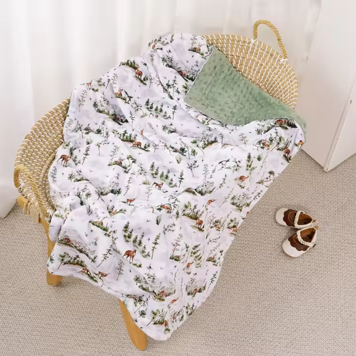 Elinfant 2 Capas De Minky Cobija Bebé Para Dormir Suave Cálida Y Cómoda Envoltura De Recién Nacido Para Bebés Recién Nacidos Y Niños Menores De 3 Años Unisex - 1