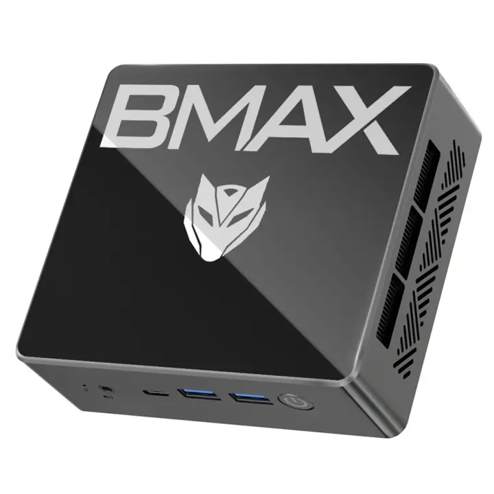 Mini PC BMAX B4 Turbo, Intel Twin Lake N150 4 núcleos, 16GB RAM, 512GB/1TB SSD, Windows 11, 2*HDMI + 1*Type-C con pantalla 4K@60Hz, WiFi 5, Bluetooth 5.0, 2*USB 3.0, 2*USB 2.0, 1*RJ45, compatible con el sistema Linux, For Business and Daily Use - 1