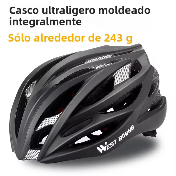 West Biking Casco De Ciclismo Ultraligero Para Hombres Y Mujeres Seguridad En Veloipedo Con Molding Integrado Accesorios De Bicicleta MTB Y Carretera - 1
