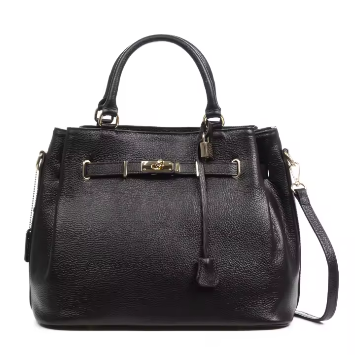 FIRENZE ARTEGIANI Arola bolso tote mujer. Piel Dollaro auténtica. Fabricado en Italia 34x18x28 Cm. - 1