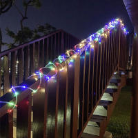 Luz De Cadena LED Solar Para Exterior 20m/10m Decoración De Navidad Jardín Guirnalda De Boda Impermeable Faraón De Hilo De Luces Multicolor Blanco Cálido - details 11