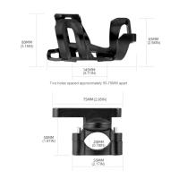 Soporte De Vaso Para Motocicleta Montado En Manillar Y Espejo Retrovisor Accesorio De Ciclismo Negro Material PC+Aluminio Ajustable Para Bicicletas Y Vehículos Eléctricos - details 8