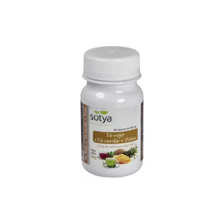 Te Verde + Te Rojo + Piña 60Cap. - SOTYA - 1