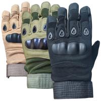 Guantes Tácticos De Halcón Negro Para Deportes Y Entrenamiento Con Capa Dura Cinco Dedos Antideslizantes Microfibra Unisex - details 5