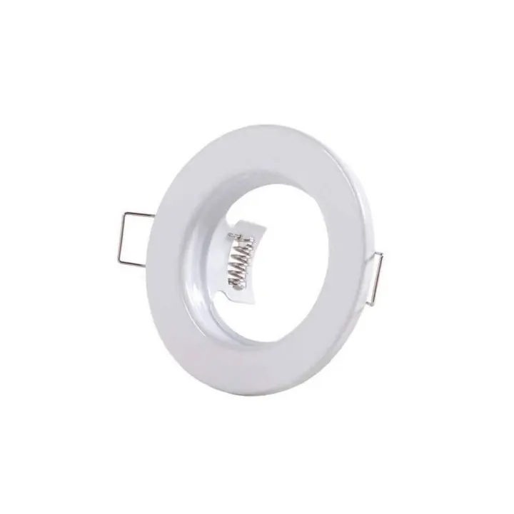 LED7 - PACK de 10 Aro Fijo Blanco de Empotrar para Bombillas GU10 - Alta Eficiencia - Iluminación, Luz Interior, Luz Exterior, Luz Fría, Decoración, Ofertas de iluminación, Paquete de Bombillas, Tecnología de Iluminación - 1