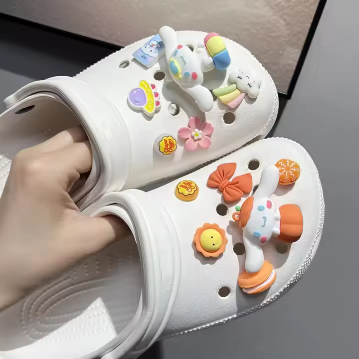  Charms De Personaje Cinnamoroll Pumpkin 3D Para Zapatos MINISO Decoraciones De Calcetín DIY Con Hebilla Ornamento Para Sandalias Adecuado Para Fiestas - 1