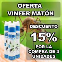 Vinfer Matón Insectos Voladores V805. Insecticida de acción inmediata. Especialmente efectivo contra moscas y mosquitos. Aerosol 750ml - details 1