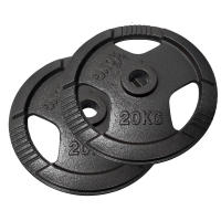 OZIO FITNESS 2 Discos de Pesas 20 kg 50 mm de 3 agarres Hierro Fitness - details 0