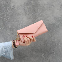 Cartera Larga De Mujer 2025 Moda En Cuero PU Suave Negro Luz Gris Rojo Con Cierre De Cremallera Sección Longitud Clutch Bolsa Moneda - details 22