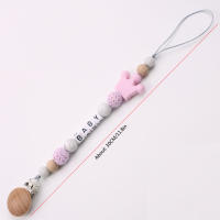 Clip Para Chupete De Bebé Portador De Tetina De Silicona Con Cadena Corona Accesorios Para Masticación Nuevo Y Utensilios Para Bebés - details 1