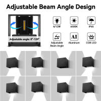 Lámpara De Pared Exterior Impermeable LED Para Decoración Del Hogar Jardín Veranda Y Escaleras Luminaire Facade Luz Exterior - details 3