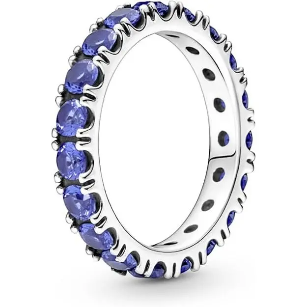 Anillo Eternity Brillante Azul, Ref: 190050C02 - 1